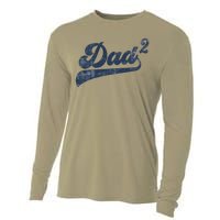 Dad2 Dad Squared Gifts Father Of Two Daddy 2 Second Time Dad Cooling Performance Long Sleeve Crew