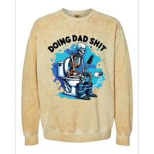 Doing Dad Shit Funny Dad FatherS Day Colorblast Crewneck Sweatshirt