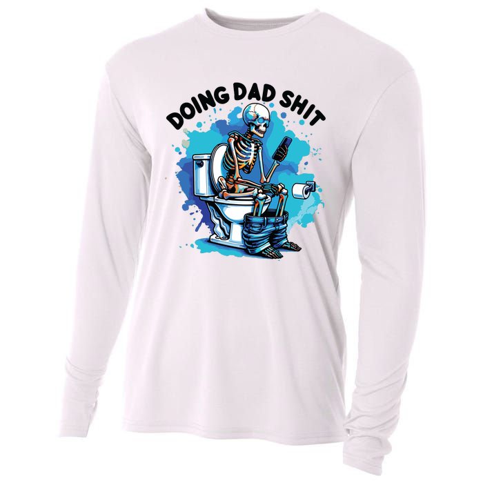 Doing Dad Shit Funny Dad FatherS Day Cooling Performance Long Sleeve Crew