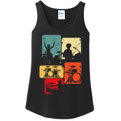 Drummer Drum Sticks Ladies Essential Tank