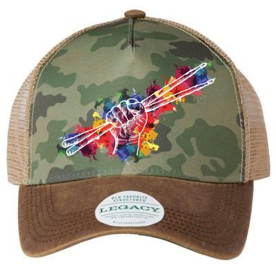 Drummer Drum Set Drumsticks Legacy Tie Dye Trucker Hat