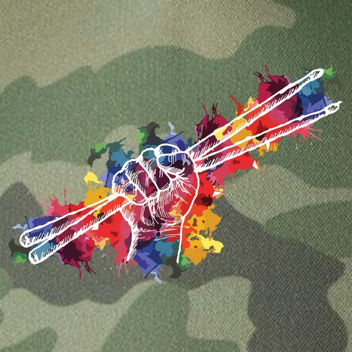 Drummer Drum Set Drumsticks Legacy Tie Dye Trucker Hat