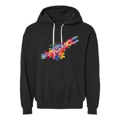 Drummer Drum Set Drumsticks Garment-Dyed Fleece Hoodie