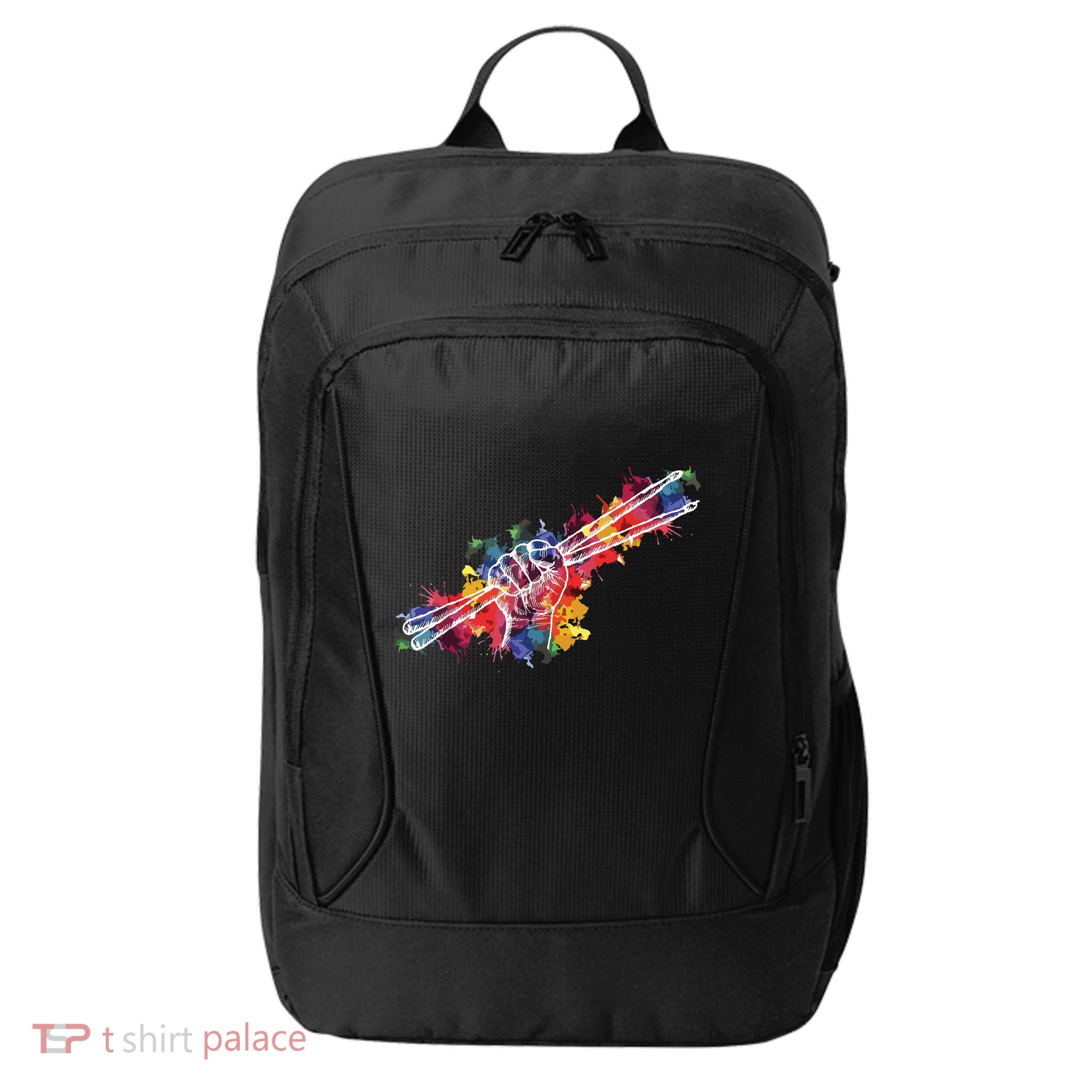 Drummer Drum Set Drumsticks City Backpack