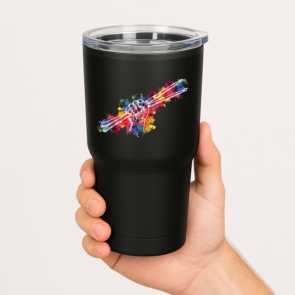 Drummer Drum Set Drumsticks Tumbler