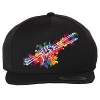 Drummer Drum Set Drumsticks Wool Snapback Cap