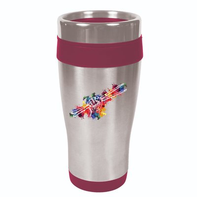Drummer Drum Set Drumsticks 16oz Travel Tumbler