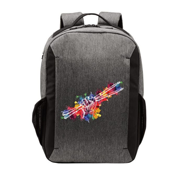 Drummer Drum Set Drumsticks Vector Backpack