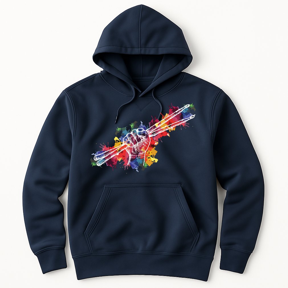Drummer Drum Set Drumsticks Hoodie