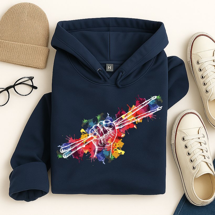 Drummer Drum Set Drumsticks Hoodie