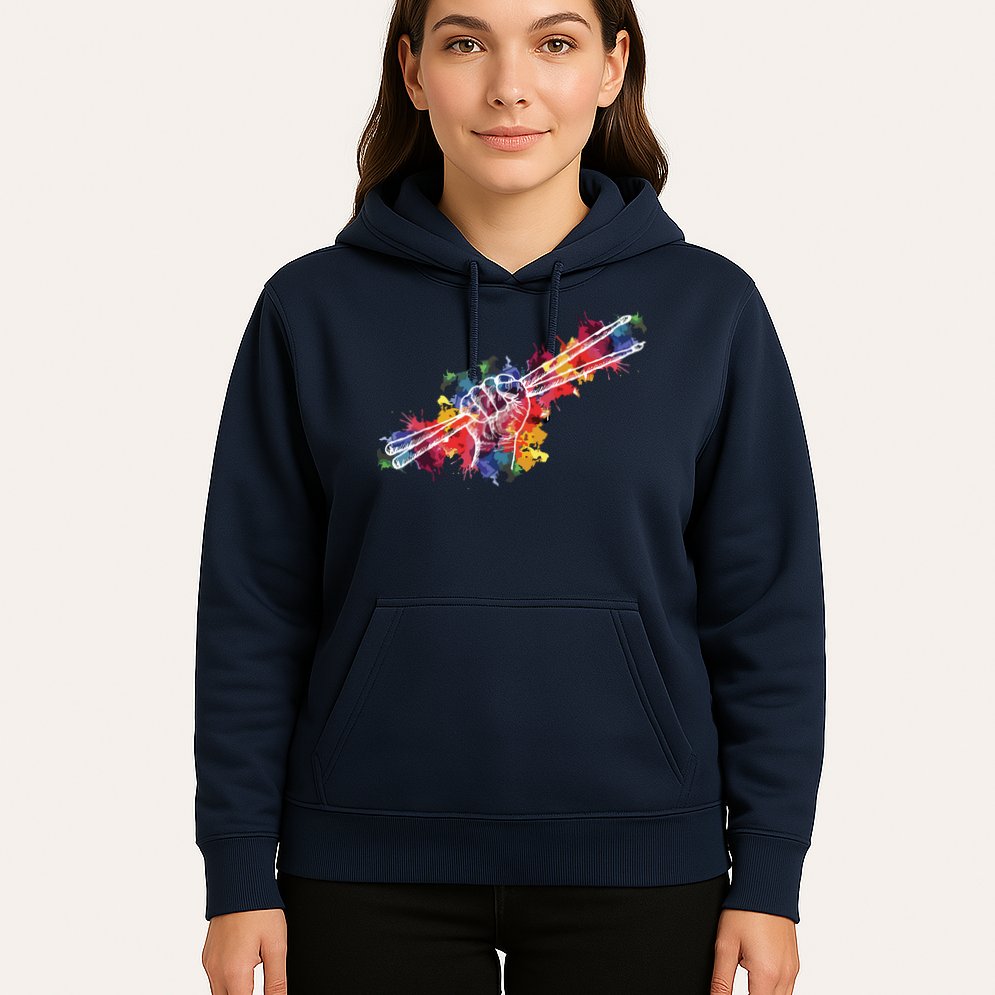 Drummer Drum Set Drumsticks Hoodie
