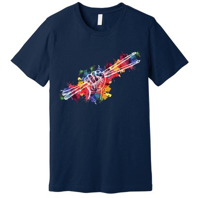 Drummer Drum Set Drumsticks Premium T-Shirt