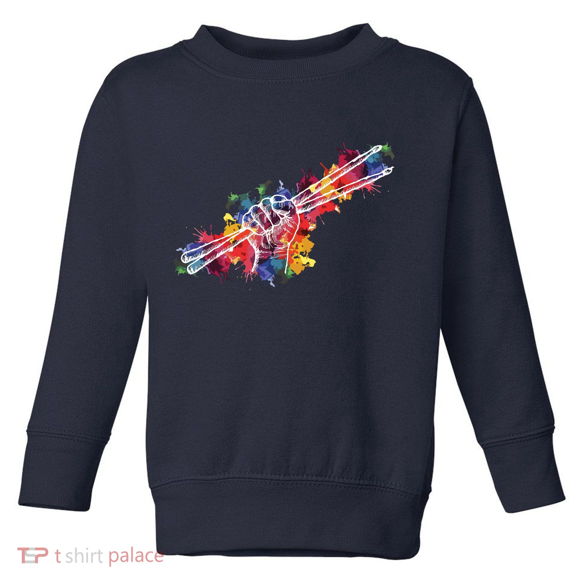 Drummer Drum Set Drumsticks Toddler Sweatshirt