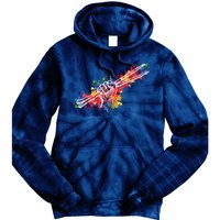 Drummer Drum Set Drumsticks Tie Dye Hoodie