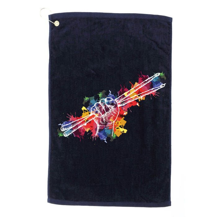 Drummer Drum Set Drumsticks Golf Towel