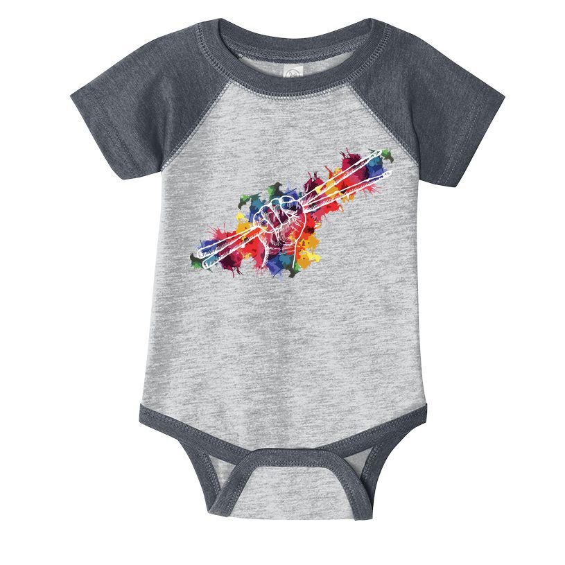 Drummer Drum Set Drumsticks Infant Baby Jersey Bodysuit