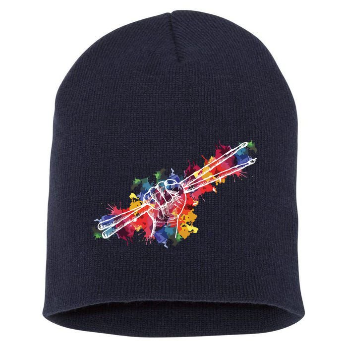 Drummer Drum Set Drumsticks Short Acrylic Beanie
