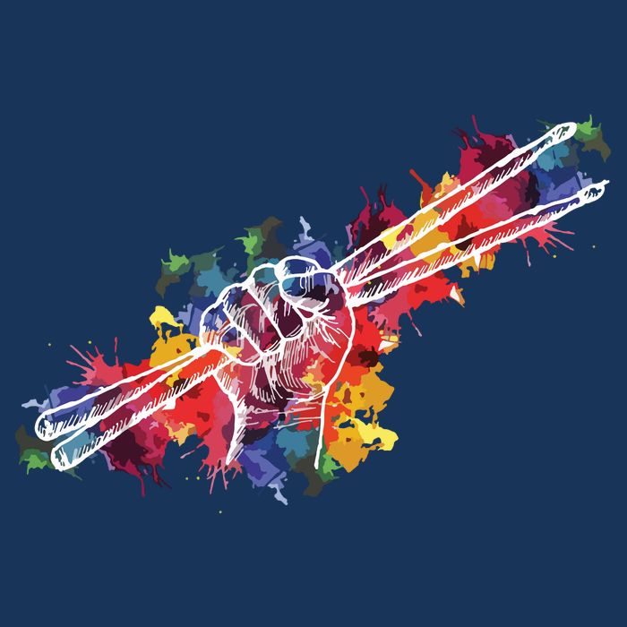 Drummer Drum Set Drumsticks Kids T-Shirt