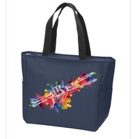 Drummer Drum Set Drumsticks Zip Tote Bag