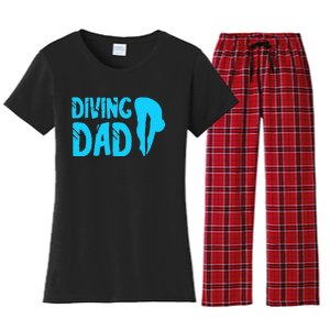 Diving Dad Springboard Swimming Platform Diver Women's Flannel Pajama Set