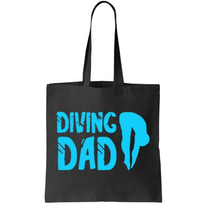 Diving Dad Springboard Swimming Platform Diver Tote Bag