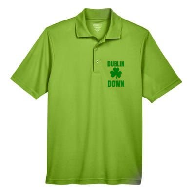 Dublin Down St Patricks Day Clover Men's Origin Performance Piqué Polo