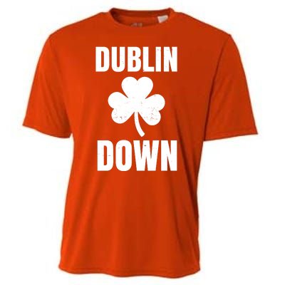 Dublin Down St Patricks Day Clover Cooling Performance Crew T-Shirt