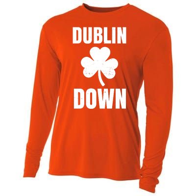 Dublin Down St Patricks Day Clover Cooling Performance Long Sleeve Crew