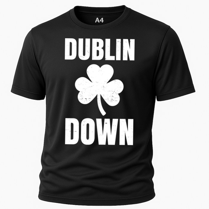 Dublin Down St Patricks Day Clover Cooling Performance Crew T-Shirt