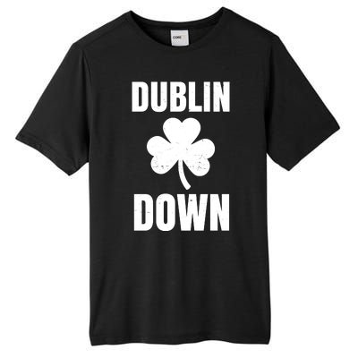 Dublin Down St Patricks Day Clover Tall Fusion ChromaSoft Performance T-Shirt