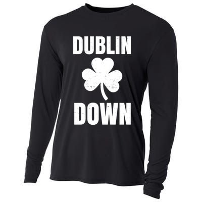 Dublin Down St Patricks Day Clover Cooling Performance Long Sleeve Crew