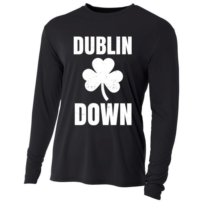 Dublin Down St Patricks Day Clover Cooling Performance Long Sleeve Crew