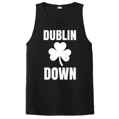 Dublin Down St Patricks Day Clover PosiCharge Competitor Tank