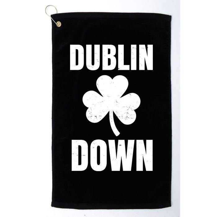 Dublin Down St Patricks Day Clover Golf Towel