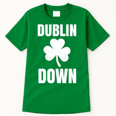 Dublin Down St Patricks Day Clover Tall T-Shirt