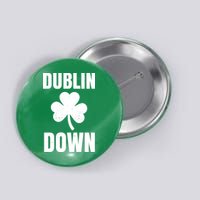 Dublin Down St Patricks Day Clover Button