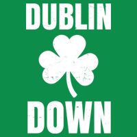 Dublin Down St Patricks Day Clover Button