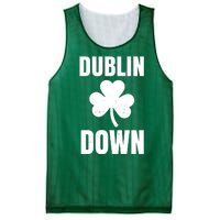 Dublin Down St Patricks Day Clover Mesh Reversible Basketball Jersey Tank