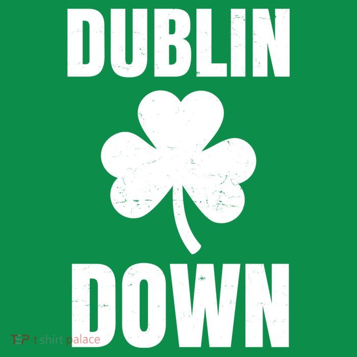 Dublin Down St Patricks Day Clover Baby Bodysuit