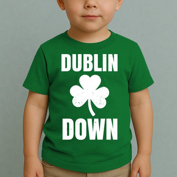 Dublin Down St Patricks Day Clover Toddler T-Shirt