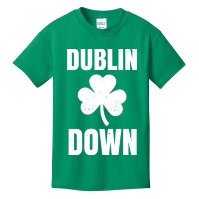 Dublin Down St Patricks Day Clover Kids T-Shirt