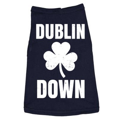 Dublin Down St Patricks Day Clover Doggie Tank