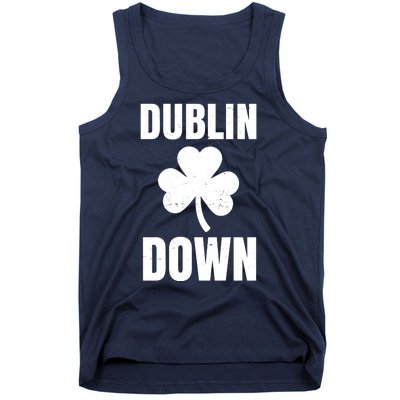 Dublin Down St Patricks Day Clover Tank Top