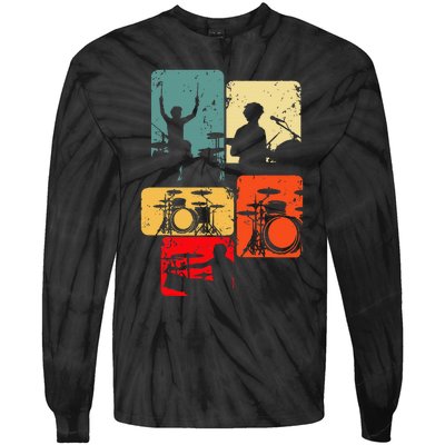 Drummer Drum Sticks Tie-Dye Long Sleeve Shirt