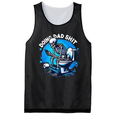 Doing Dad Shit Dad Joke Skeleton Dad Funny Dad Fathers Day Mesh Reversible Basketball Jersey Tank