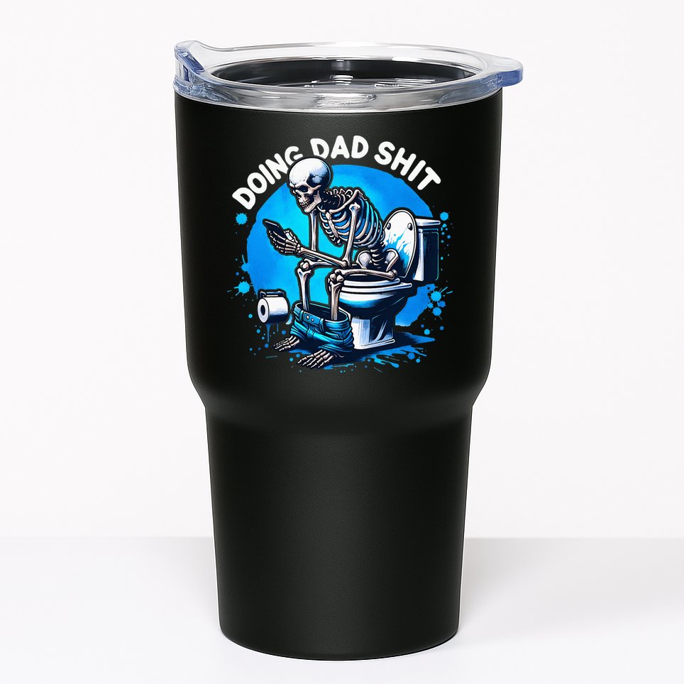 Doing Dad Shit Dad Joke Skeleton Dad Funny Dad Fathers Day Tumbler