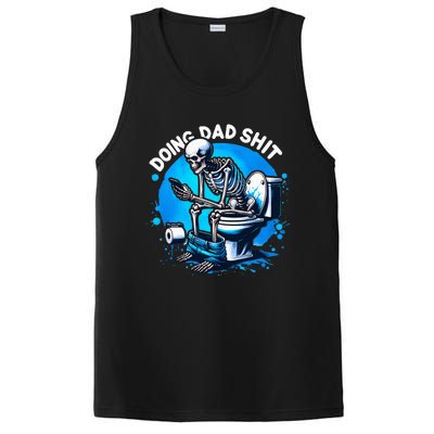 Doing Dad Shit Dad Joke Skeleton Dad Funny Dad Fathers Day PosiCharge Competitor Tank