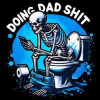Doing Dad Shit Dad Joke Skeleton Dad Funny Dad Fathers Day Visor