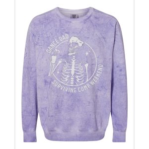 Dance Dad Surviving Comp Weekend Skeleton Coffee Colorblast Crewneck Sweatshirt