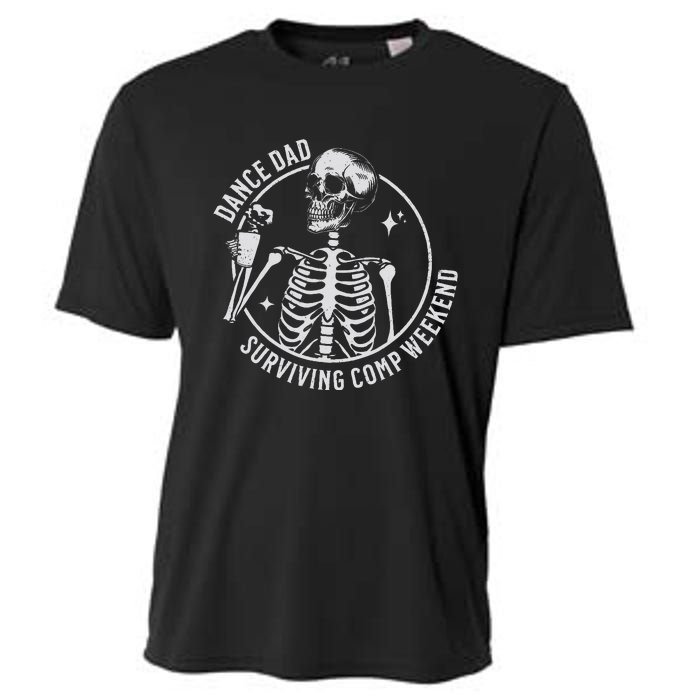 Dance Dad Surviving Comp Weekend Skeleton Coffee Cooling Performance Crew T-Shirt